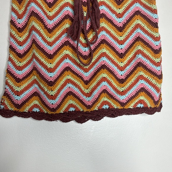 Forever 21 | Crochet Knit Mini Skirt | Popular Hard To Find Skirt Hippie Boho S - Picture 3 of 9